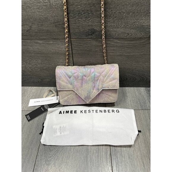 Aimee Kestenberg Quilted Leather Chain Crossbody -A Love Thing Bag - Picture 2 of 12